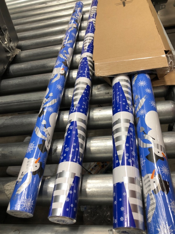 Photo 1 of **Set of 2**  Hallmark Reversible Christmas Wrapping Paper for Kids (4 Rolls: 120 sq. ft. ttl) 

