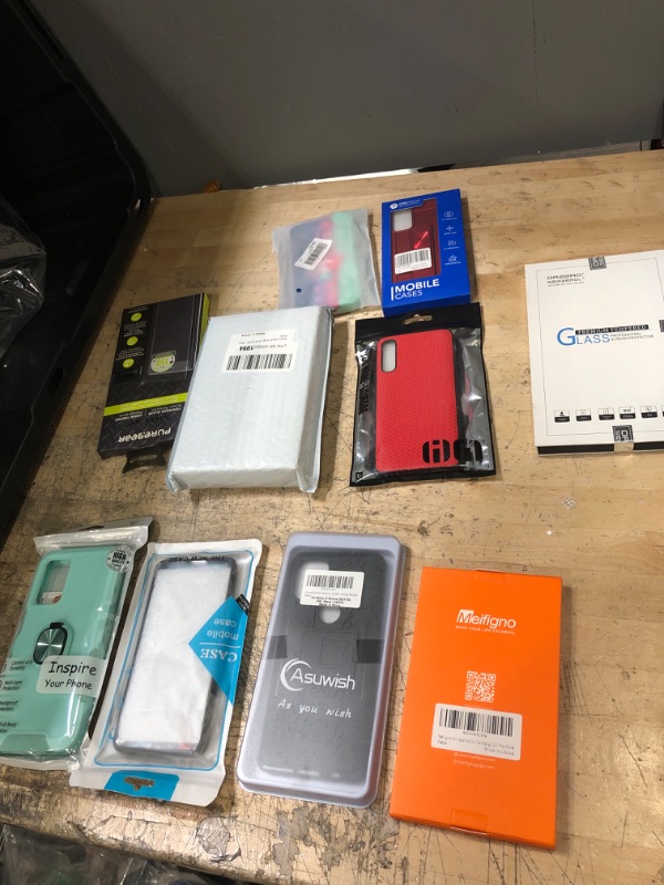 Photo 1 of 10 PACK ASSORTED SAMSUNG PHONE CASES AND SCREEN PROTECTORS