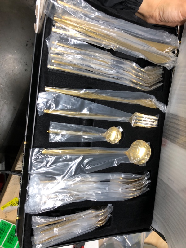 Photo 2 of 24 Silverware set for 6 people, gift sets with Premium box and Gift Letter, Stainless Steel Cutlery set, Housewarming Gift, flatware set with Knife/Fork/Spoon/Teaspoon