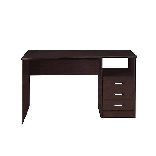 Photo 1 of INCOMPLETE****** 52 in. Rectangular Wenge 3 Drawer Computer Desk with Built-In Storage