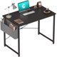 Photo 1 of Cubiker Computer Desk 47 inch Home Office Writing Study Desk, Modern Simple Style Laptop Table with Storage Bag, Black
