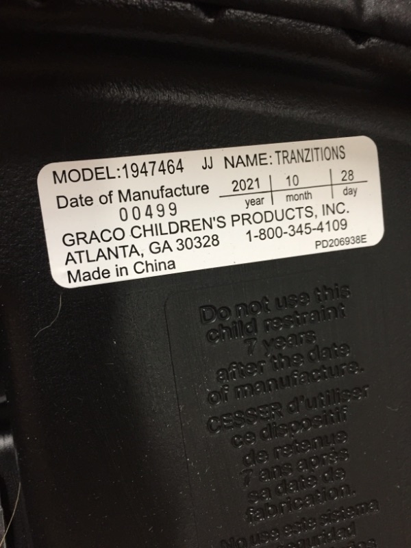 Photo 3 of Graco Tranzitions 3 in 1 Harness Booster Seat, Proof
