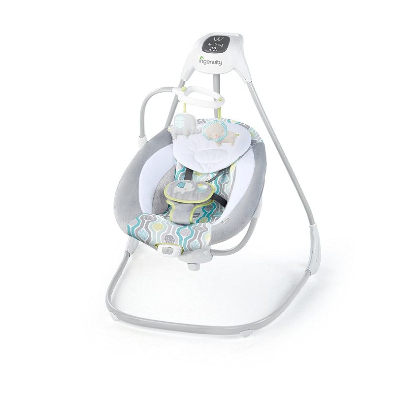 Photo 1 of Ingenuity SimpleComfort Lightweight Multi-Direction Compact Baby Swing - 6 Speeds, Nature Sounds & Vibrations - Everston
