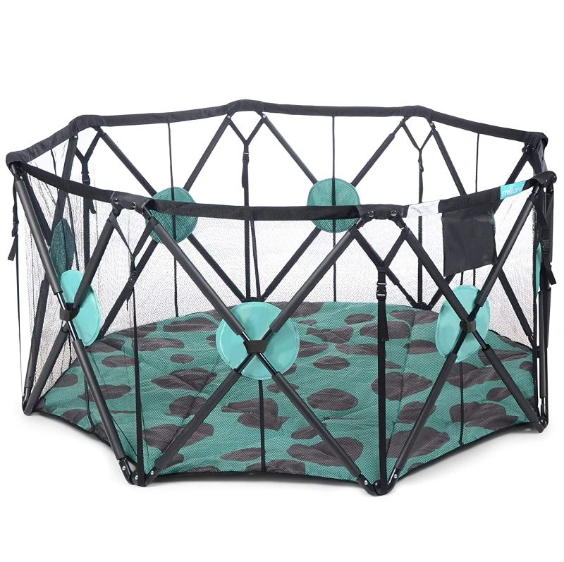 Photo 1 of Milliard Playpen Portable Playard with Cushioning for Safety, for Travel, Indoor and Outdoor Play Yard Pen (8 Sided)
