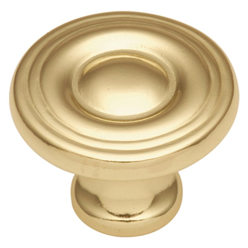 Photo 1 of 10 Pcs of Hickory Hardware P14402 Eclipse 1-3/16 Mushroom Cabinet Knob - Brass