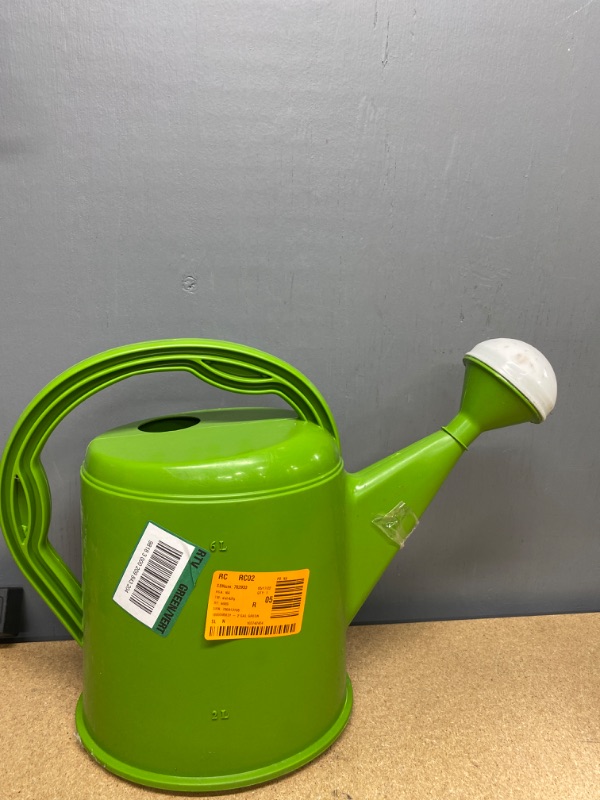 Photo 1 of  1 3/4 Gal Garden Watering Can, Green 