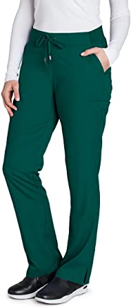 Photo 1 of BARCO Grey's Anatomy Women's Mia Pant, Easy Care Medical Scrub Pants w/ 6 Pockets & Elastic Drawcord Waistband- XL TALL 
