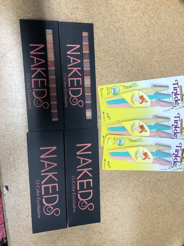 Photo 1 of **NO REFUNDS/RETURNS**- Bundle of Assorted BEAUTY GOODS: 2 EYESHADOW NAKED PALETTES AND EYEBROW RAZORS 