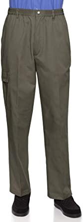 Photo 1 of AKA Wrinkle Free Men's Full Elastic Waist Twill Casual Pant- XL 42-44
