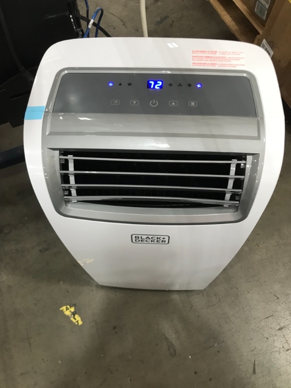 Photo 2 of BLACK+DECKER 8,000 BTU DOE (14,000 BTU ASHRAE) Portable Air Conditioner with Remote Control, White