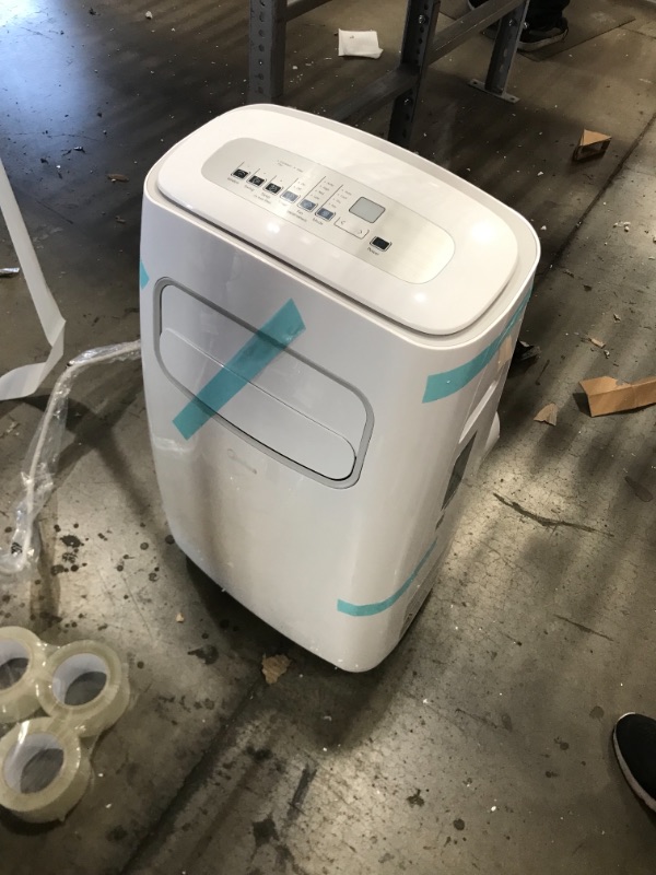 Photo 2 of Midea MAP10S1CWT 3-in-1 Portable Air Conditioner, Dehumidifier, Fan, for Rooms up to 200 Sq Ft Enabled, 10,000 BTU DOE (5,800 BTU SACC) Control with R
