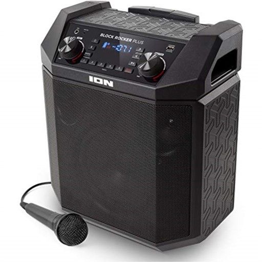 Photo 1 of ION Audio Block Rocker Plus 100W Portable Speaker, Battery Powered with Bluetooth Connectivity, Microphone & Cable, AM/FM Radio, Wheels & Telescopic
