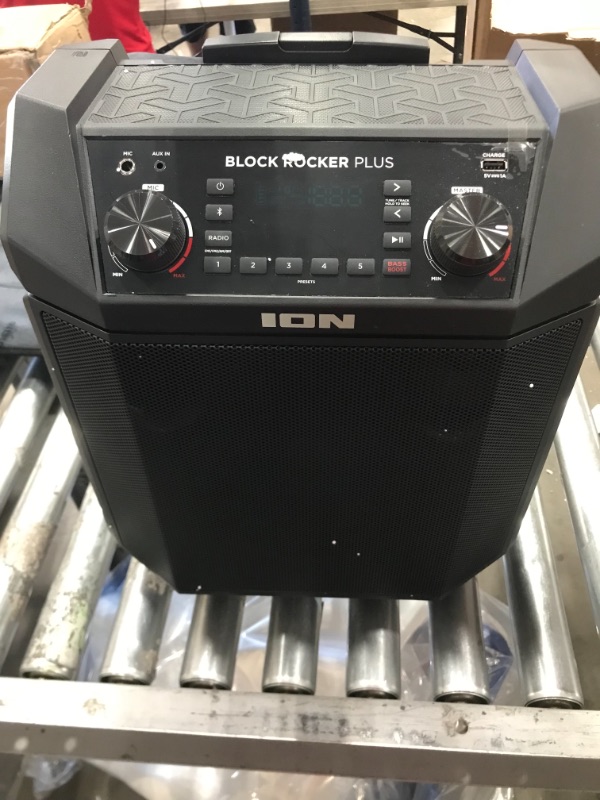 Photo 2 of ION Audio Block Rocker Plus 100W Portable Speaker, Battery Powered with Bluetooth Connectivity, Microphone & Cable, AM/FM Radio, Wheels & Telescopic
