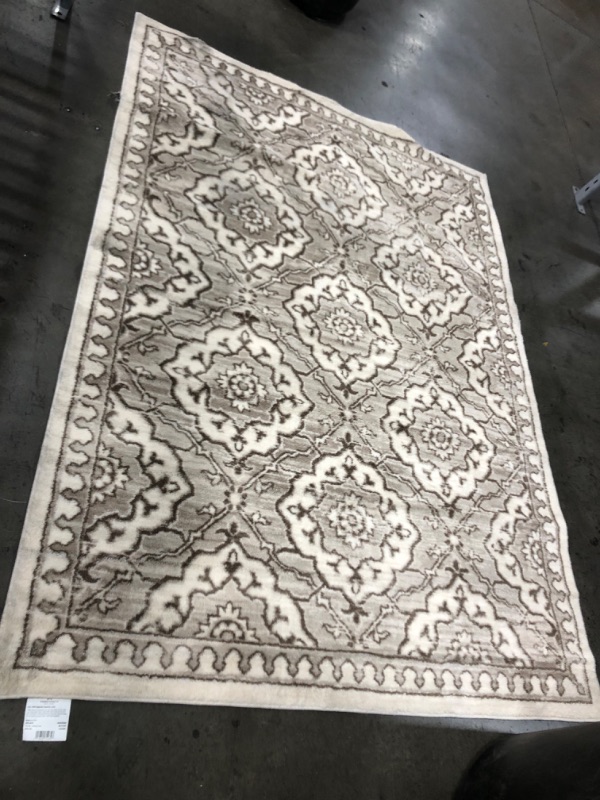 Photo 2 of 5'x7' Kenbridge Persian Style Border Tile Print Mushroom Rug - Threshold™
