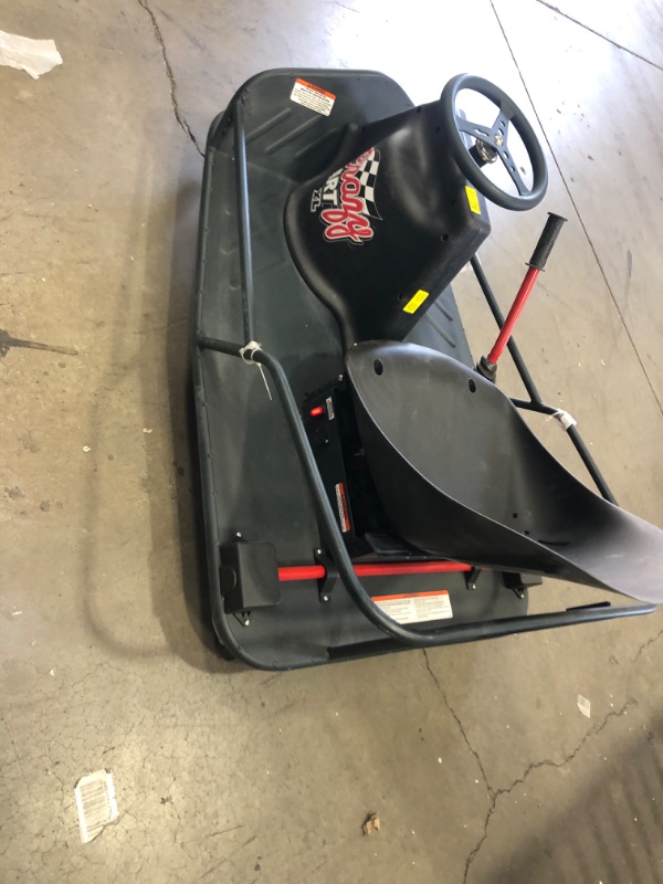 Photo 4 of Razor Crazy Cart XL - 36V Electric Drifting Go Kart - Variable Speed, Up to 14 mph, Drift Bar for Controlled Drifts, Adult-Size Fun
- Missing flag // charger 