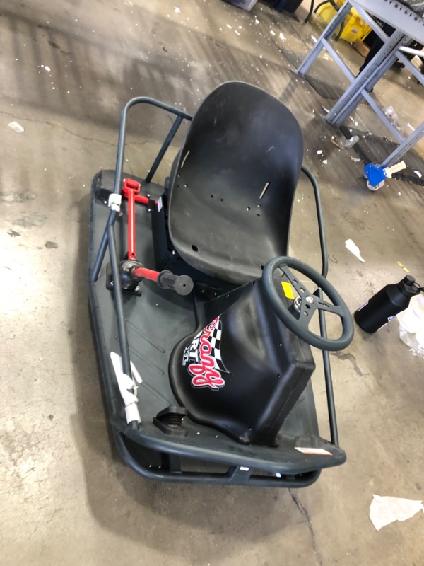 Photo 2 of Razor Crazy Cart XL - 36V Electric Drifting Go Kart - Variable Speed, Up to 14 mph, Drift Bar for Controlled Drifts, Adult-Size Fun
- Missing flag // charger 