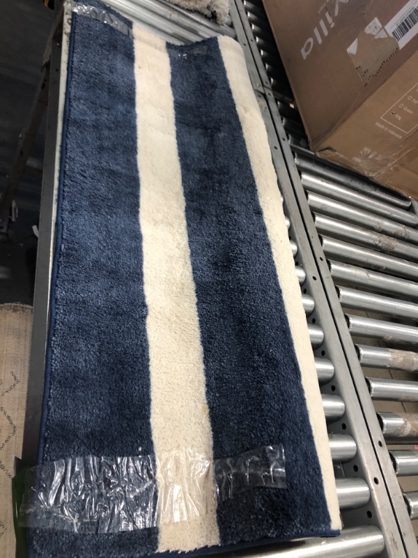 Photo 2 of 4'x5'6" Rugby Stripe Rug - Pillowfort™
