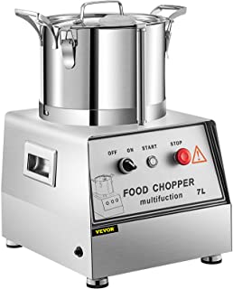 Photo 1 of VBENLEM 110V Commercial Food Processor 7L Capacity 750W Electric Food Cutter Mixer 1400RPM Stainless