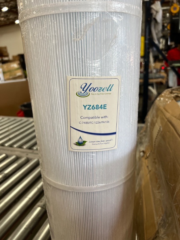 Photo 4 of 4PCK YOOZELL POOL AND SPA FILTER YZ684E 25.5IN LONG 7IN DIAMETER