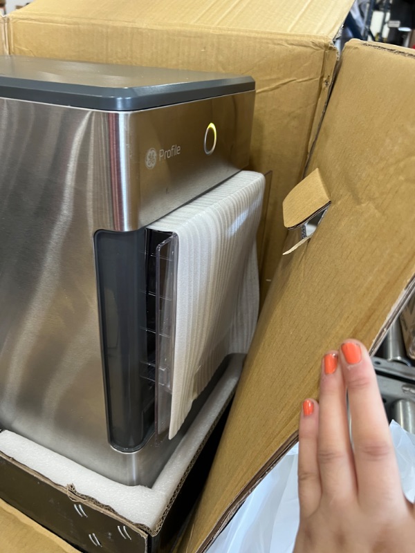 Photo 7 of ***PARTS ONLY*** GE Profile Opal | Countertop Nugget Ice Maker | Portable Ice Machine Complete with Bluetooth Connectivity | Smart Home Kitchen Essentials | Stainless Steel Finish | Up to 24 lbs. of Ice Per Day
