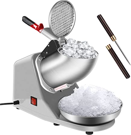 Photo 1 of VIVOHOME Electric Ice Shaver Snow Cone Maker Machine Silver 143lbs/hr with Ice Pick for Home and Commercial Use
