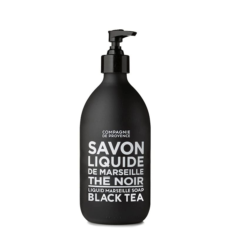 Photo 1 of Compagnie de Provence Savon de Marseille Extra Pure Liquid Soap - Black Tea - 16.9 Fl Oz Glass Pump Bottle
