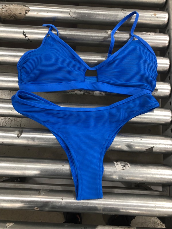 Photo 2 of Cupshe Kathryn Blue Hollow Out Bikini SIZE M 