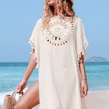 Photo 1 of Cupshe Dominique crochet tassel trim cover-up size M