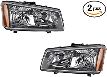 Photo 1 of 2003-2004 (03 04) Chevy Silverado Headlight Assembly - One Pair (Both Driver and Passenger Sides) - DOT Certified Chevrolet Headlights
