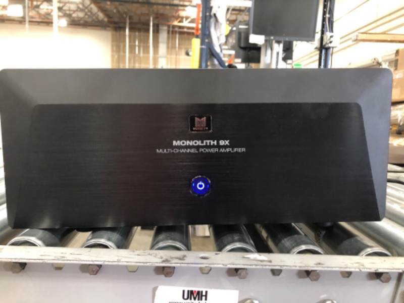 Photo 2 of Monoprice Monolith 9 Channel Multi-Channel Home Theater Power Amplifier with XLR Inputs (3x200 Watts + 6x100 Watts)