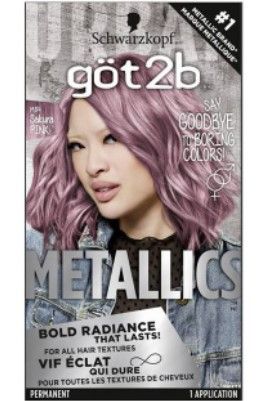 Photo 1 of PACK OF 3
Got2B Color Metallic Permanent Hair Color - SAKURA PINK