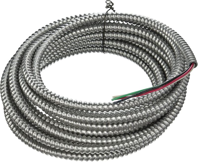 Photo 1 of 75 FT. 14-3 Solid CU Armorlite Metal-Clad Cable, Aluminum