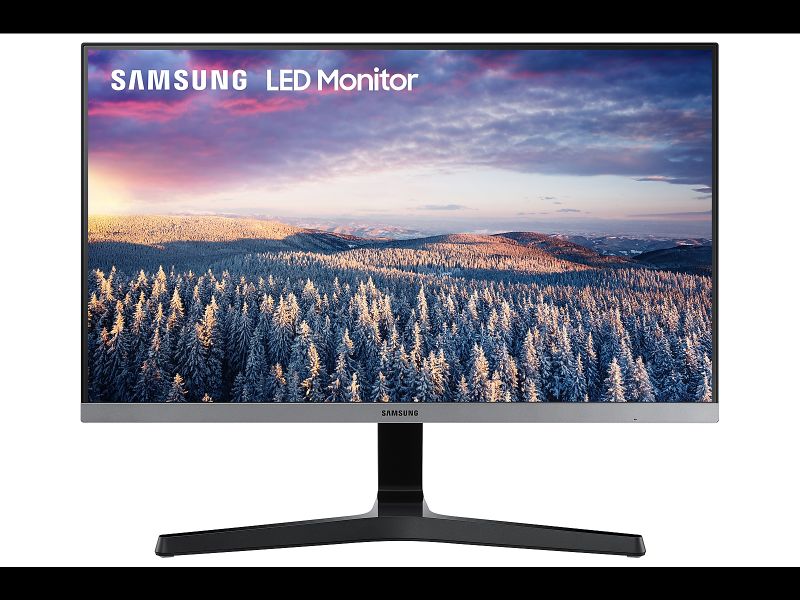 Photo 1 of Samsung 24" SR24R Flat Monitor in Dark Blue Grey(LS24R350FZNXZA)
