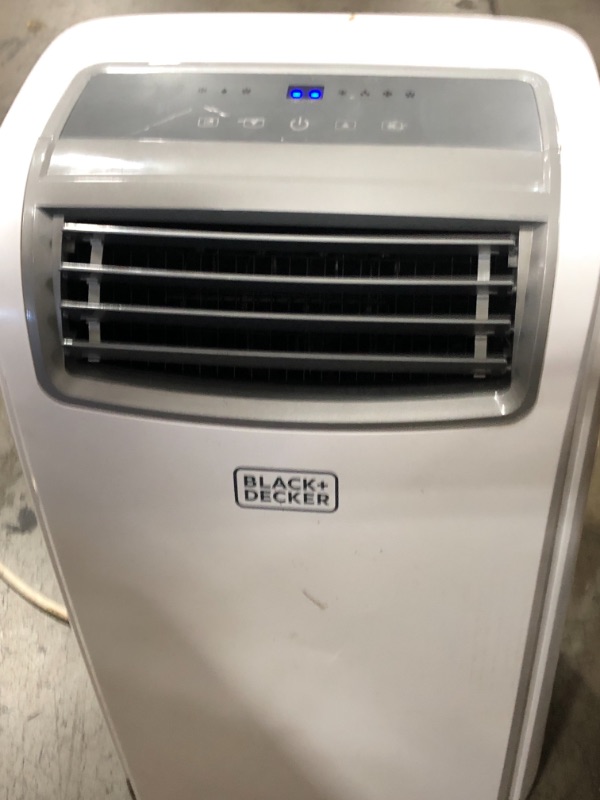 Photo 2 of USED**DAMAGED**TESTED**BLACK+DECKER 14,000 BTU Portable Air Conditioner with Remote Control, White
