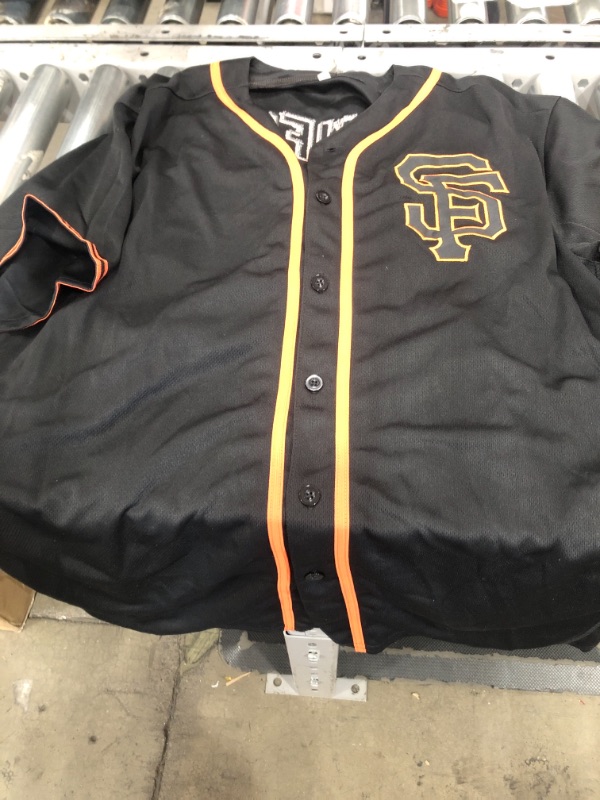 Photo 2 of NOT THE OFFICAL JERSEY**Men's Majestic San Francisco Giants #35 Brandon Crawford Authentic Black Alternate 