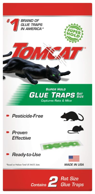 Photo 1 of **12 PACK**
Tomcat Super Hold Glue Traps Rat Size, 2 Traps
