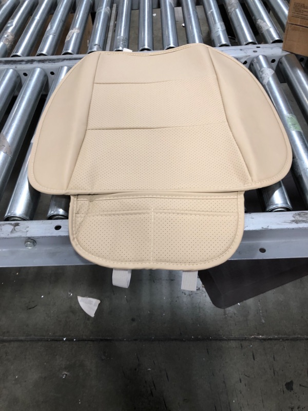 Photo 3 of **STOCK PHOTO FOR REFERENCE ONLY** UNKNOW MAKE AND MODEL***
Auto Upholstery Leather Seat Cover: Driver Bottom, Tan 
SIZE: 20" X 21" FLAP IS 5" X 11.5" 