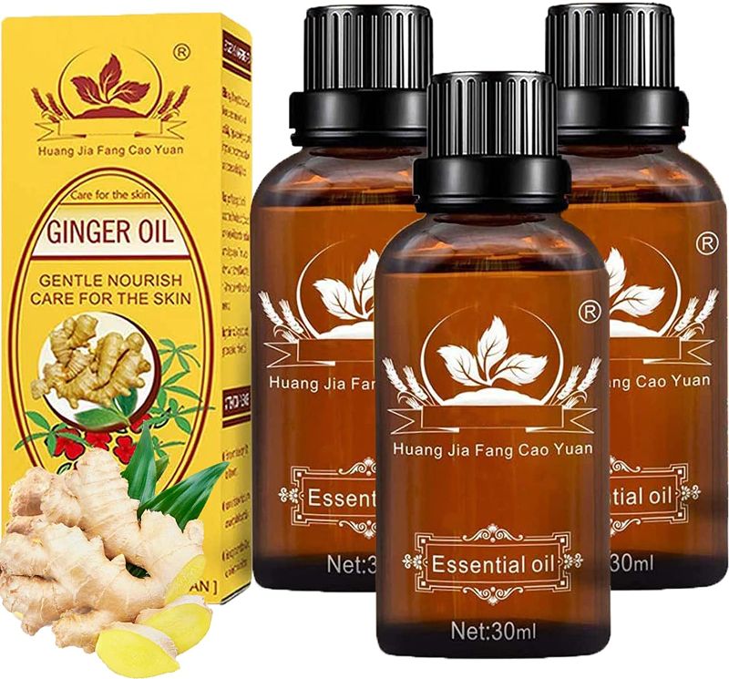 Photo 1 of 7 Pack Ginger Massage Oil,100% Pure Natural Lymphatic Drainage Ginger Oil,SPA Massage Oils,Repelling Cold and Relaxing Active Oil-30ml
