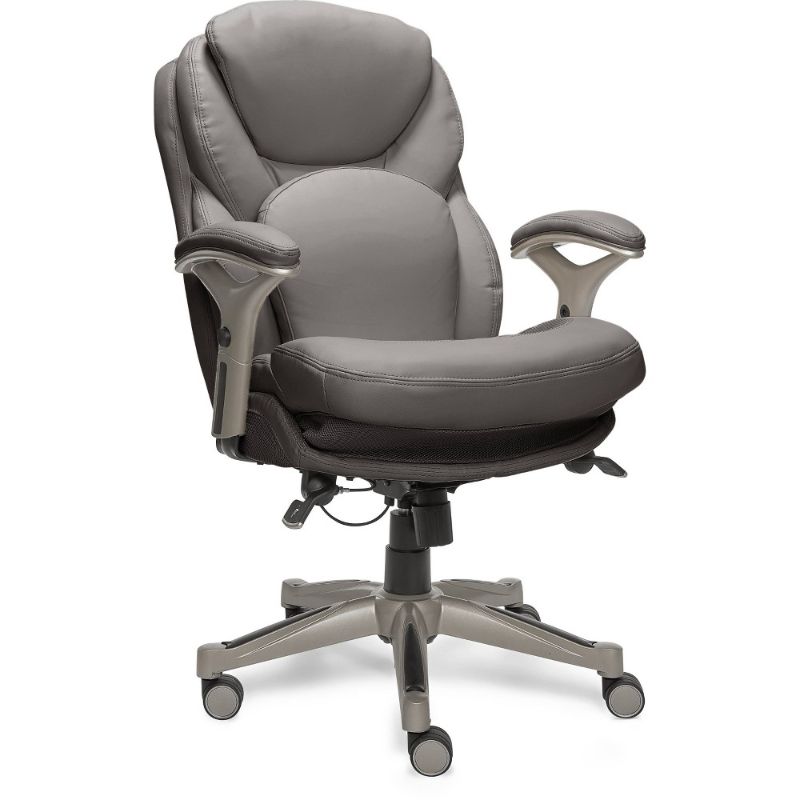 Photo 1 of Serta Ergonomic Executive Office Chair with Back in Motion Technology Gray
