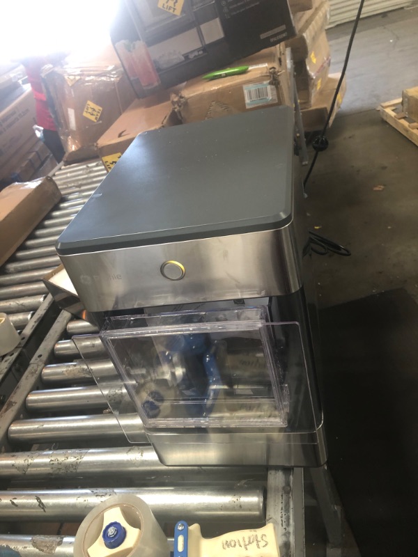 Photo 5 of ***PARTS ONLY*** GE Profile Opal | Countertop Nugget Ice Maker with Side Tank | Portable Ice Machine Makes up to 24 lbs. of Ice Per Day | Stainless Steel Finish
