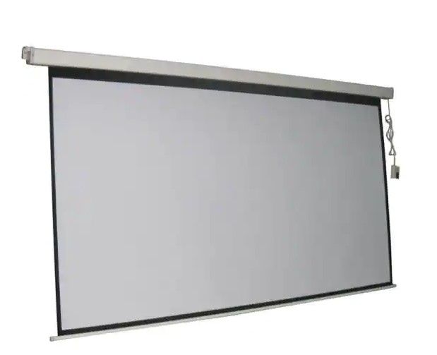 Photo 1 of MISSING CONTROLER ** 120 in. Electric Projection Screen with White Frame
