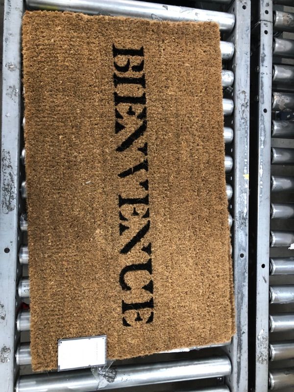 Photo 2 of 1'6"x2'6" Bienvenue Doormat Black - Threshold™ designed with Studio McGee
