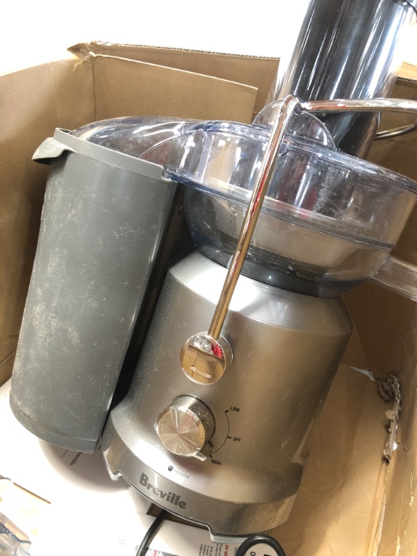 Photo 1 of Breville BJE430SIL Juice Fountain Cold Centrifugal Juicer, Silver
