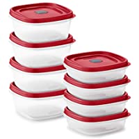 Photo 1 of 8-Pack Rubbermaid Easy Find Vented Lids Food Storage 