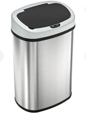 Photo 1 of 13 Gallon Oval Sensor Trash Can
