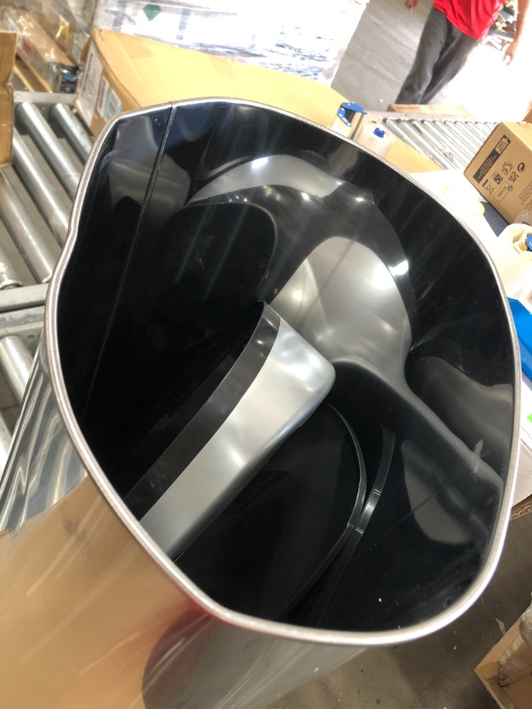 Photo 3 of 13 Gallon Oval Sensor Trash Can
