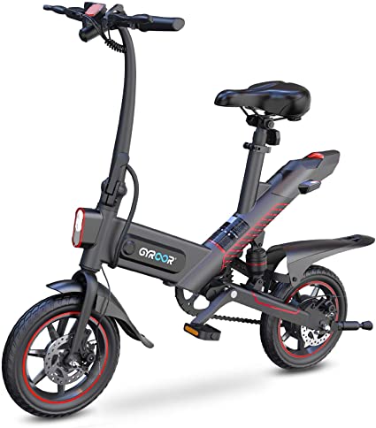 Photo 1 of Gyroor C3 Electric Bike for Adults, 450W eBike with 18.6MPH up to 28 Mileage, 14in Air-Filled Tires, Dual Disc Braking, 3 Riding Modes
