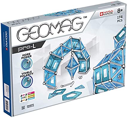 Photo 1 of GEOMAG Magnetic Toys | Magnets for Kids | STEM-endorsed Educational Building Cube Set for Creativity & Learning Fun | Swiss-made | Age 8+ Pro-L Kit 174 Piece?
