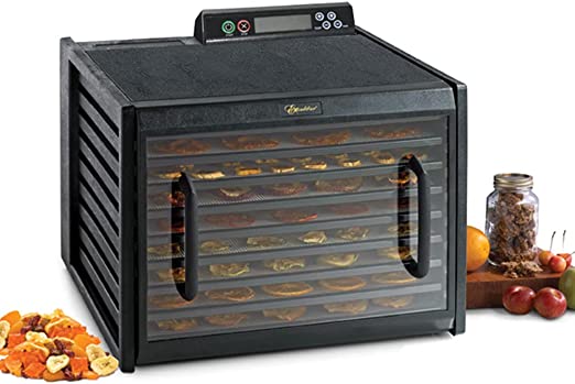 Photo 1 of Excalibur Electric Food Dehydrator Clear Door for Viewing Progress Adjustable Thermostat 48-Hour Timer Automatic Shut Off 15 Square Feet of Drying Space, 9-Tray, Black
