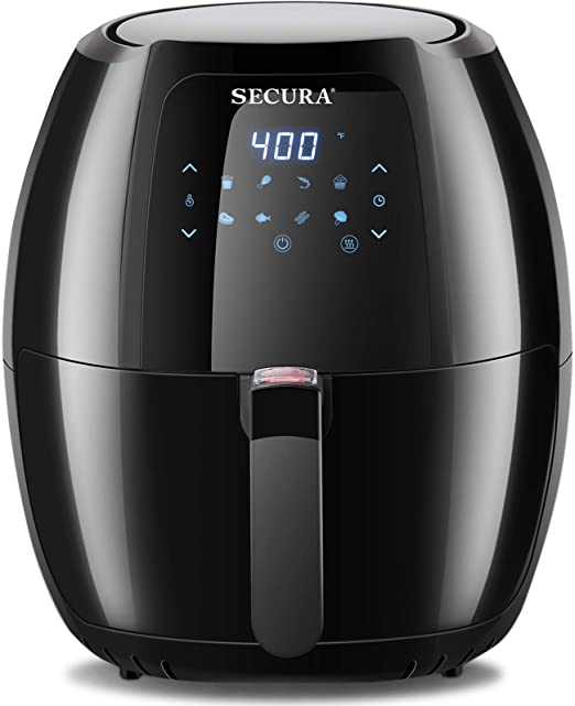 Photo 1 of Secura Max 6.3Qt Air Fryer, 1700W Digital Hot Air Fryer | 10-in-1 Oven Oilless Electric Cooker w/Preheat & Shake Remind, 8 Cooking Presets, Nonstick Basket, ETL Listed
